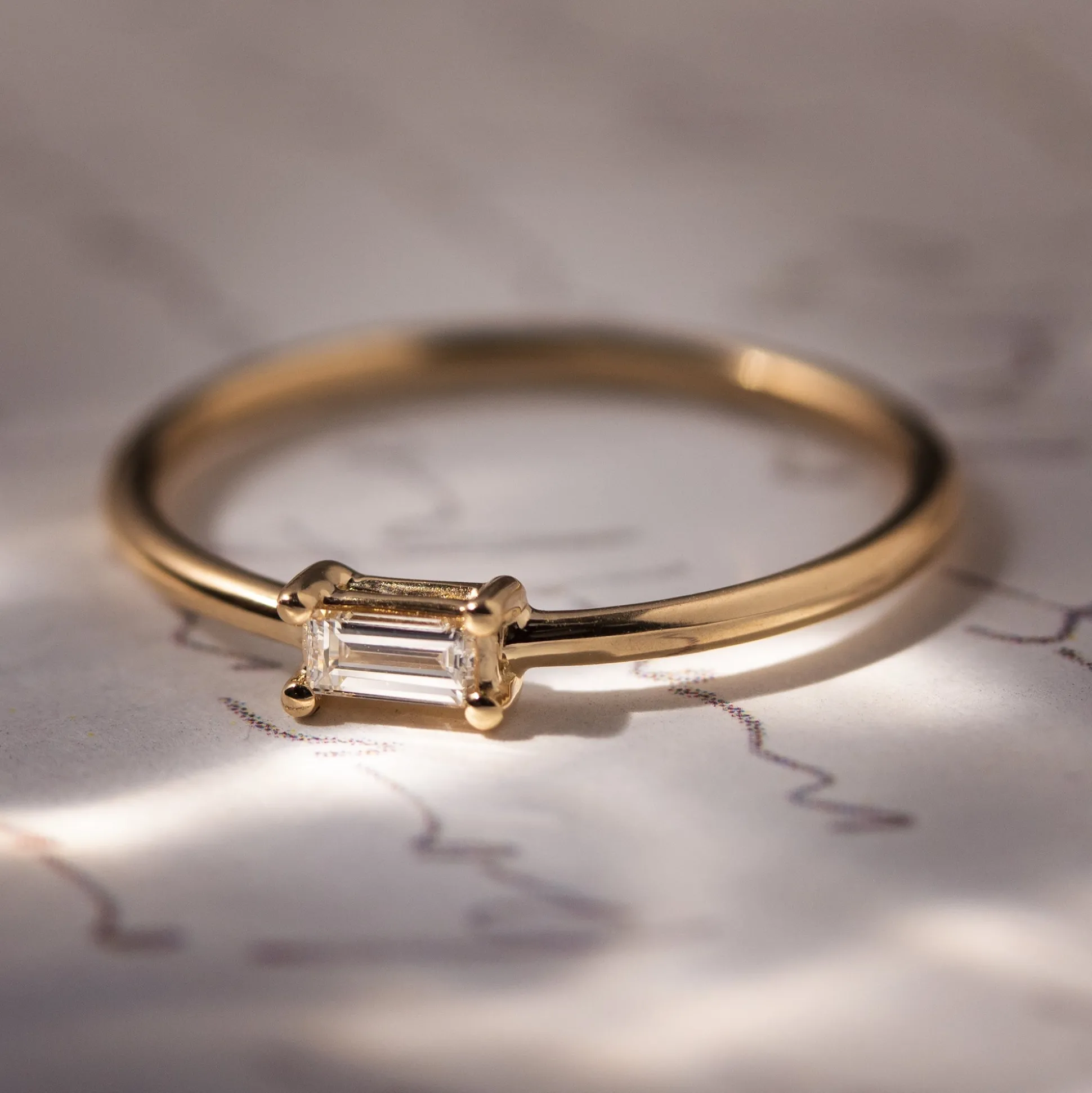 Anillo Baguette Diamante