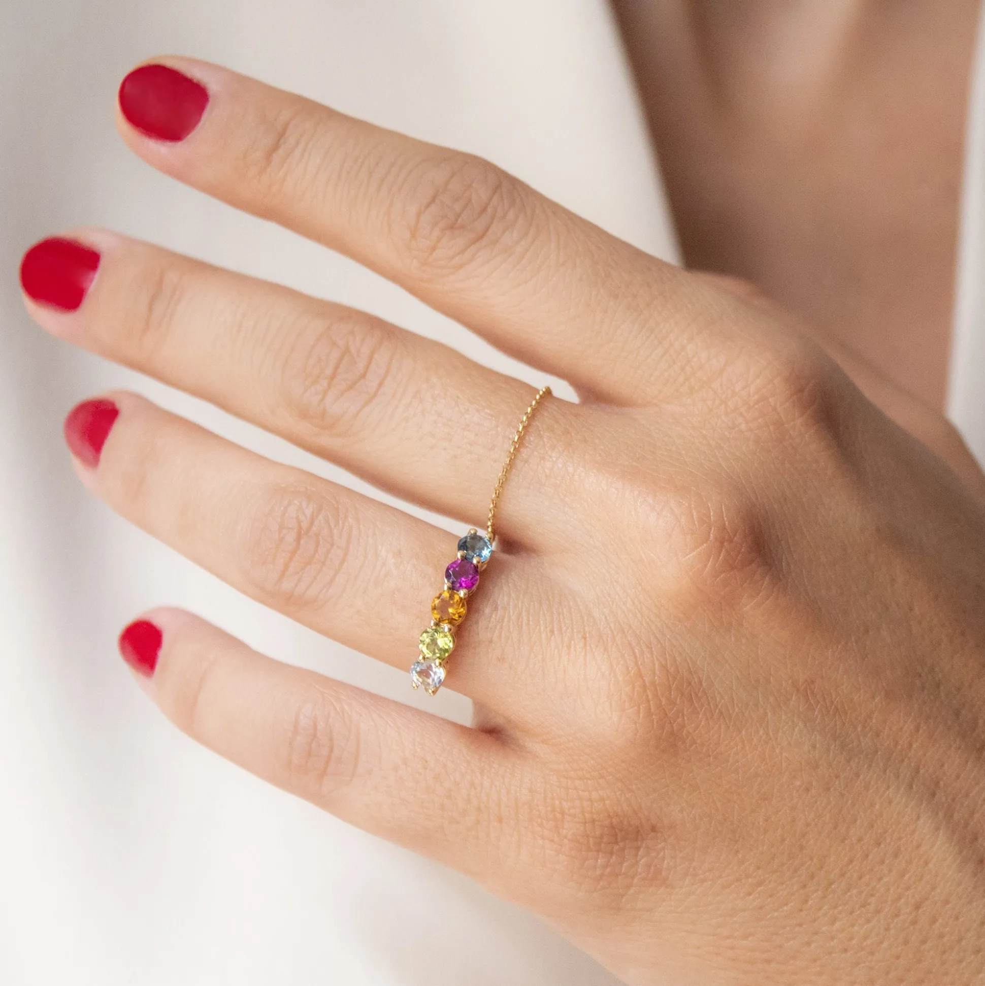Anillo Cinquillo colores