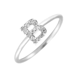 Anillo letra Diamante