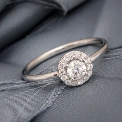 Anillo Rosetón Diamante
