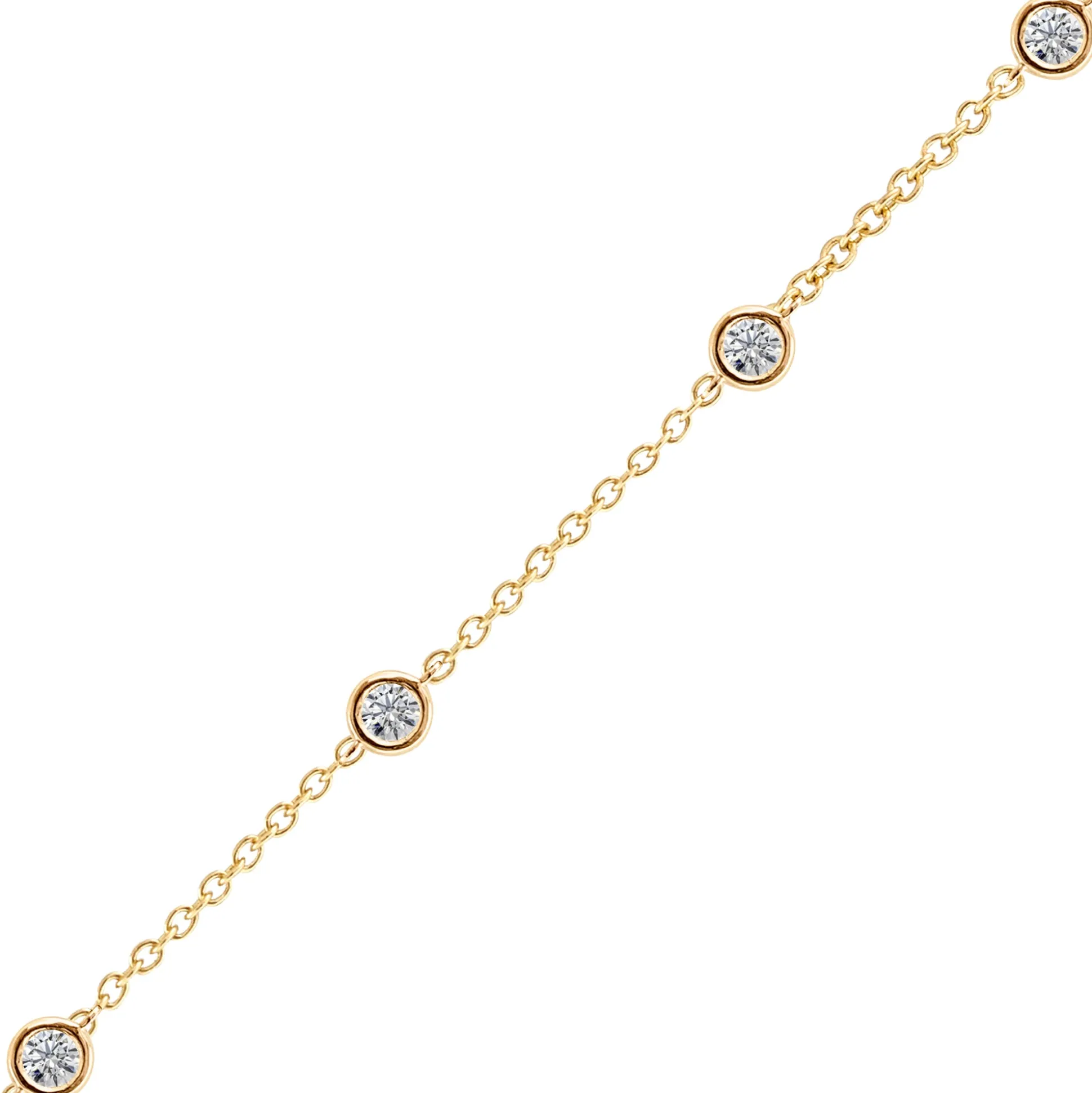 Brazalete bisel 4 Diamantes
