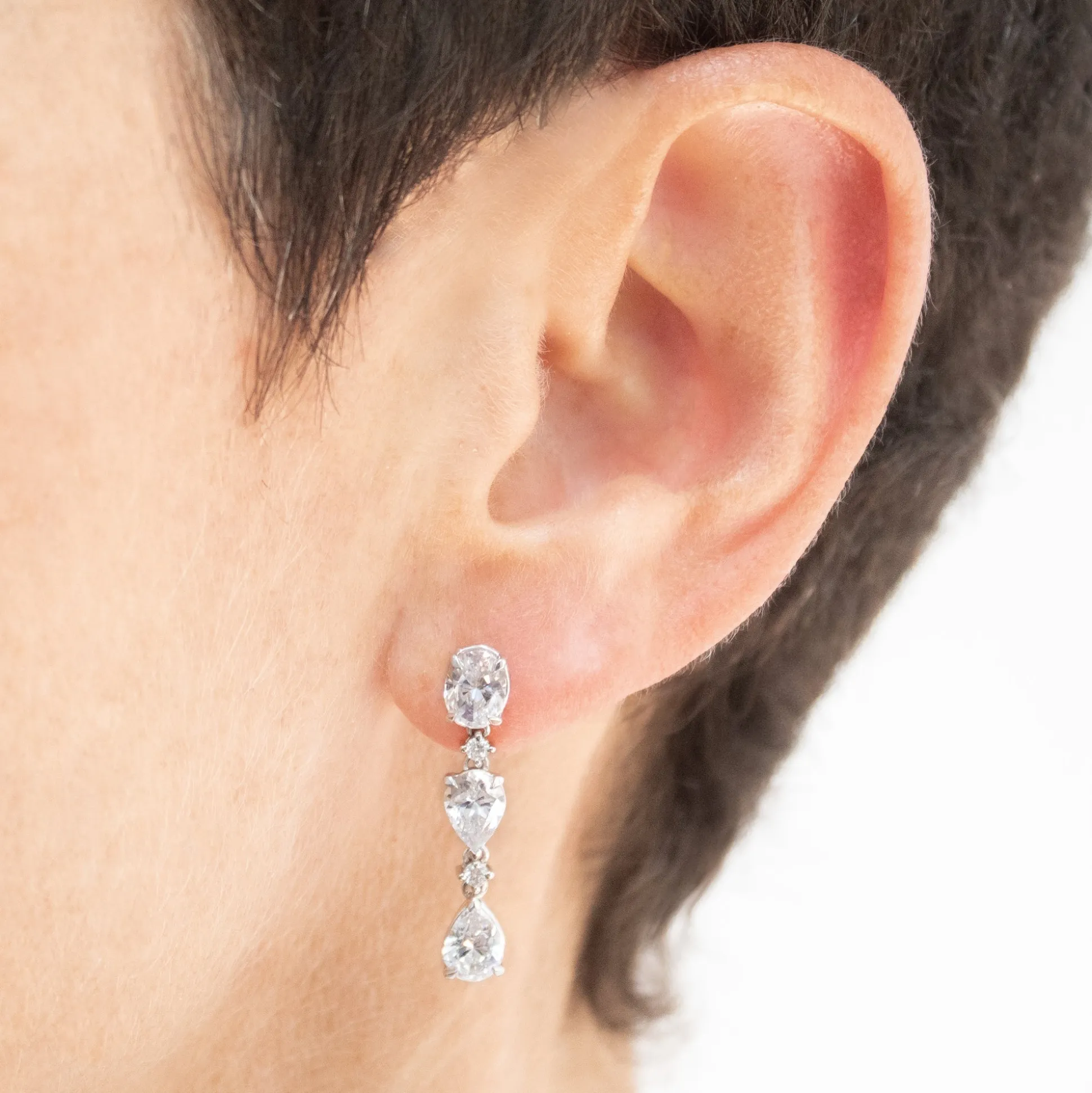 Pendientes Rabat Topacio Blanco