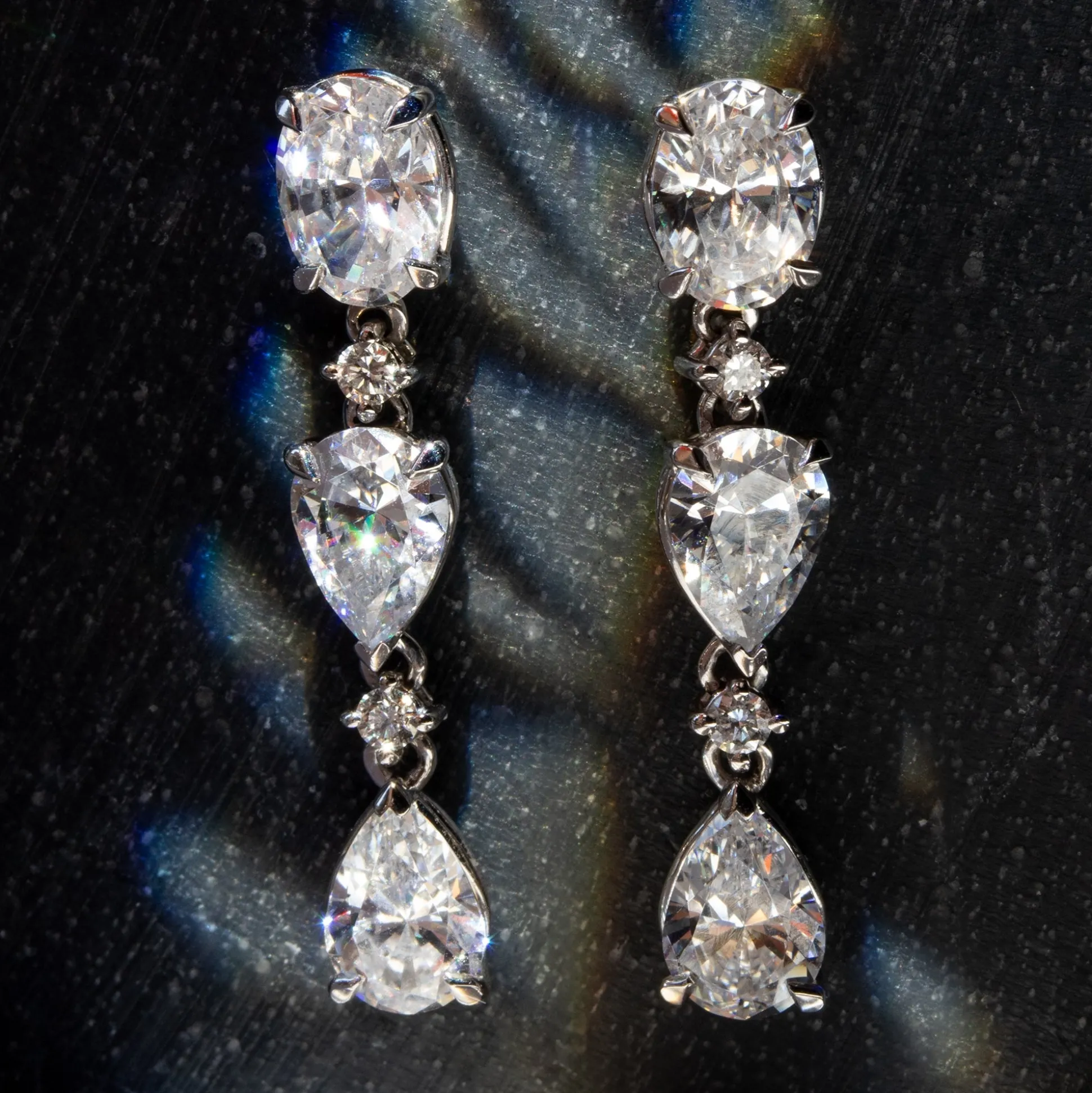 Pendientes Rabat Topacio Blanco