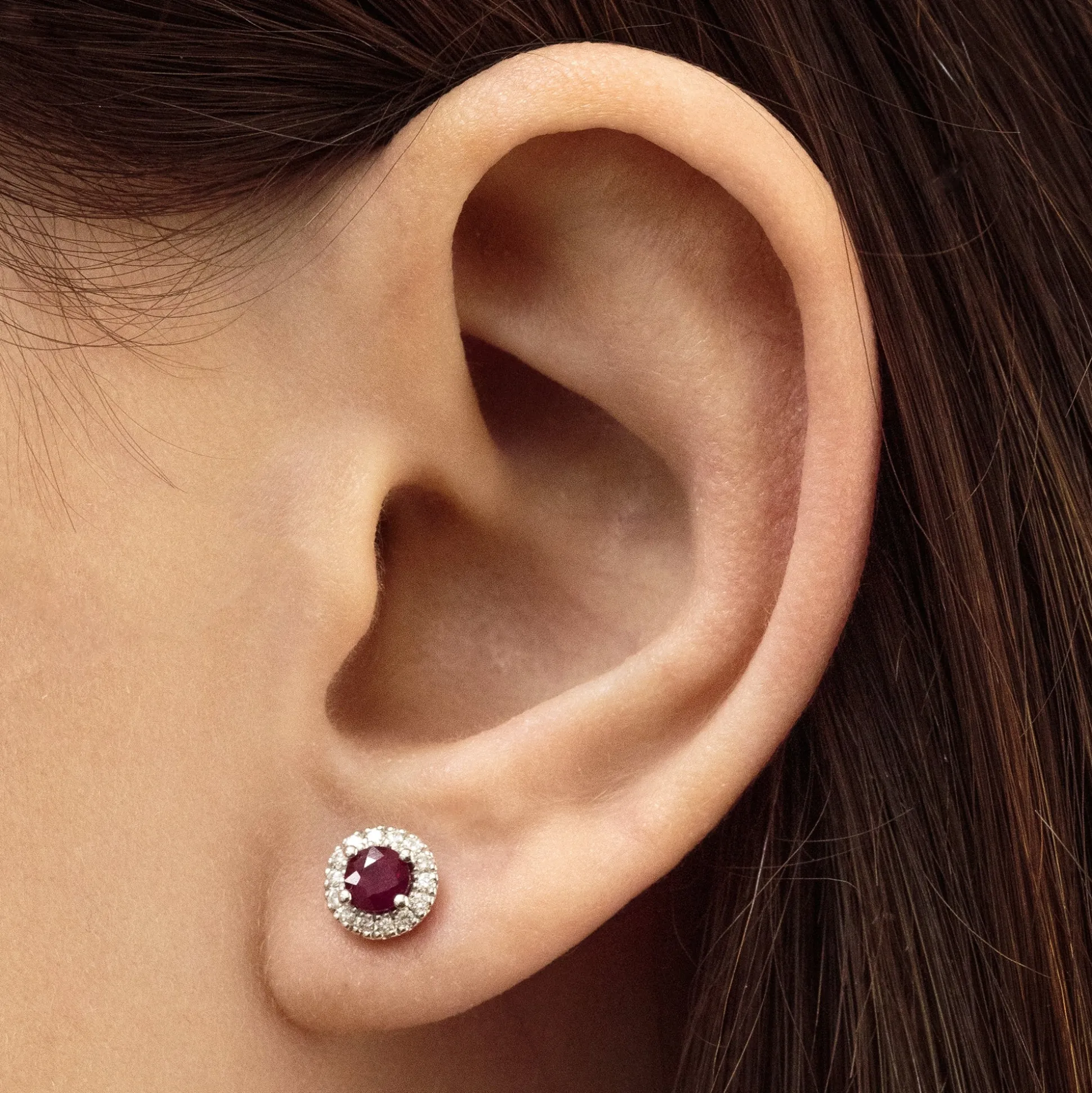 Pendientes Rosetón Diamantes