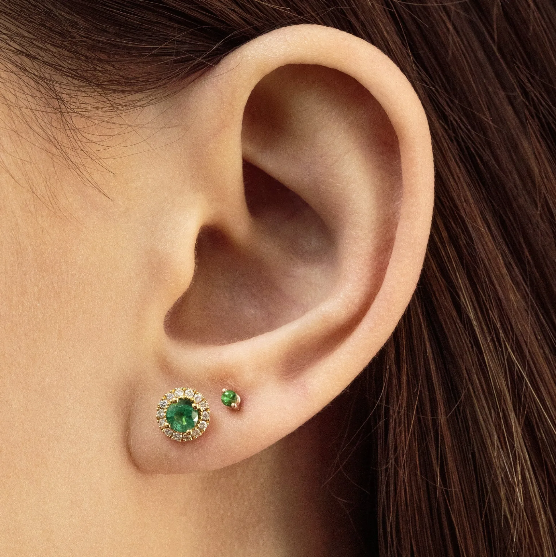 Pendientes Rosetón Diamantes