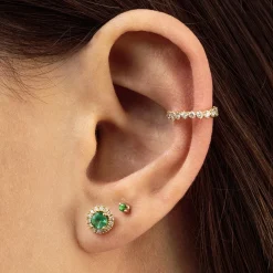 Pendientes Rosetón Diamantes