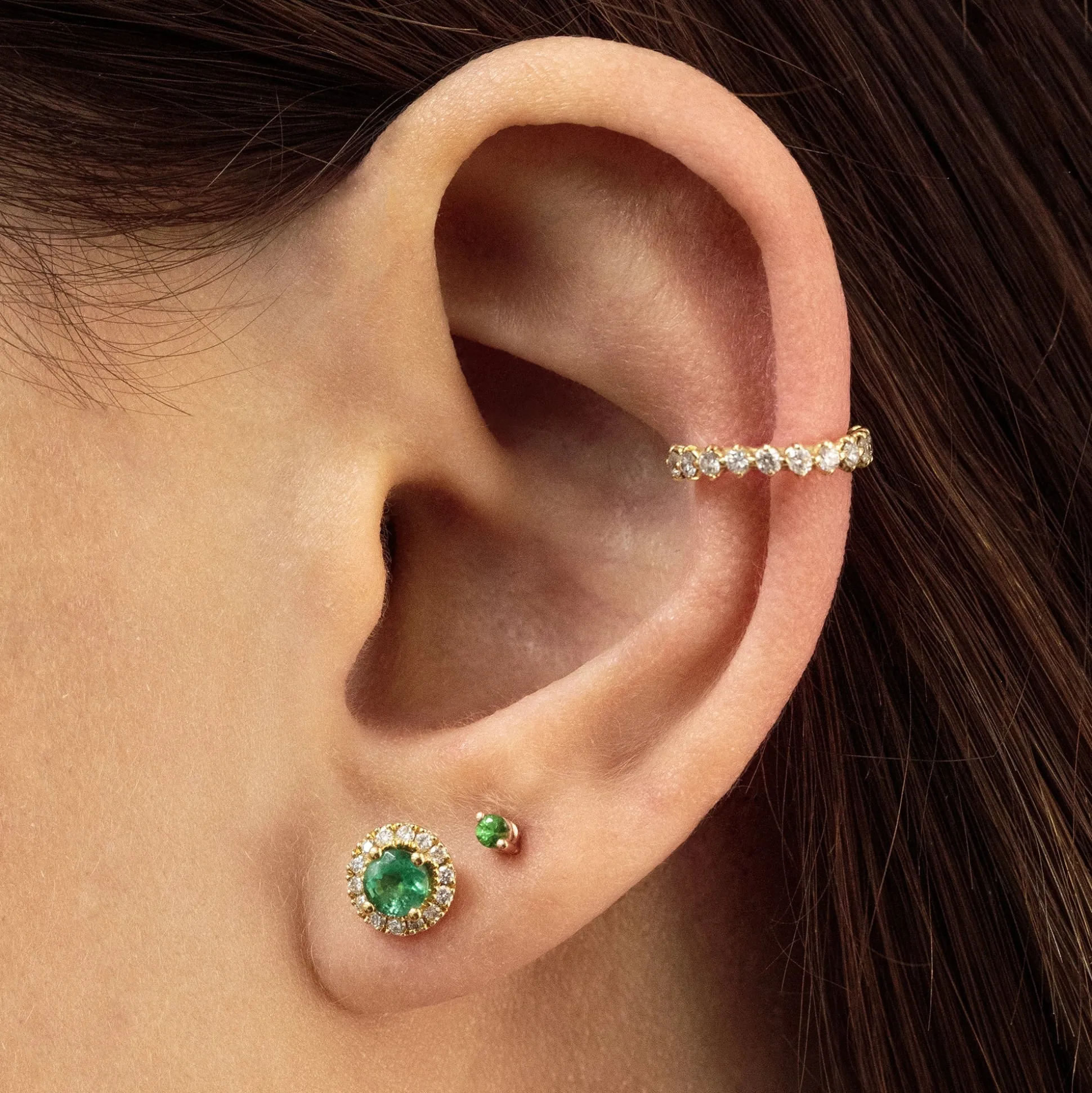 Pendientes Rosetón Diamantes
