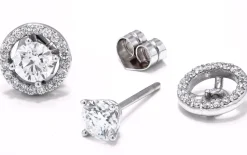 Pendientes Rosetones Boda (desmontables)