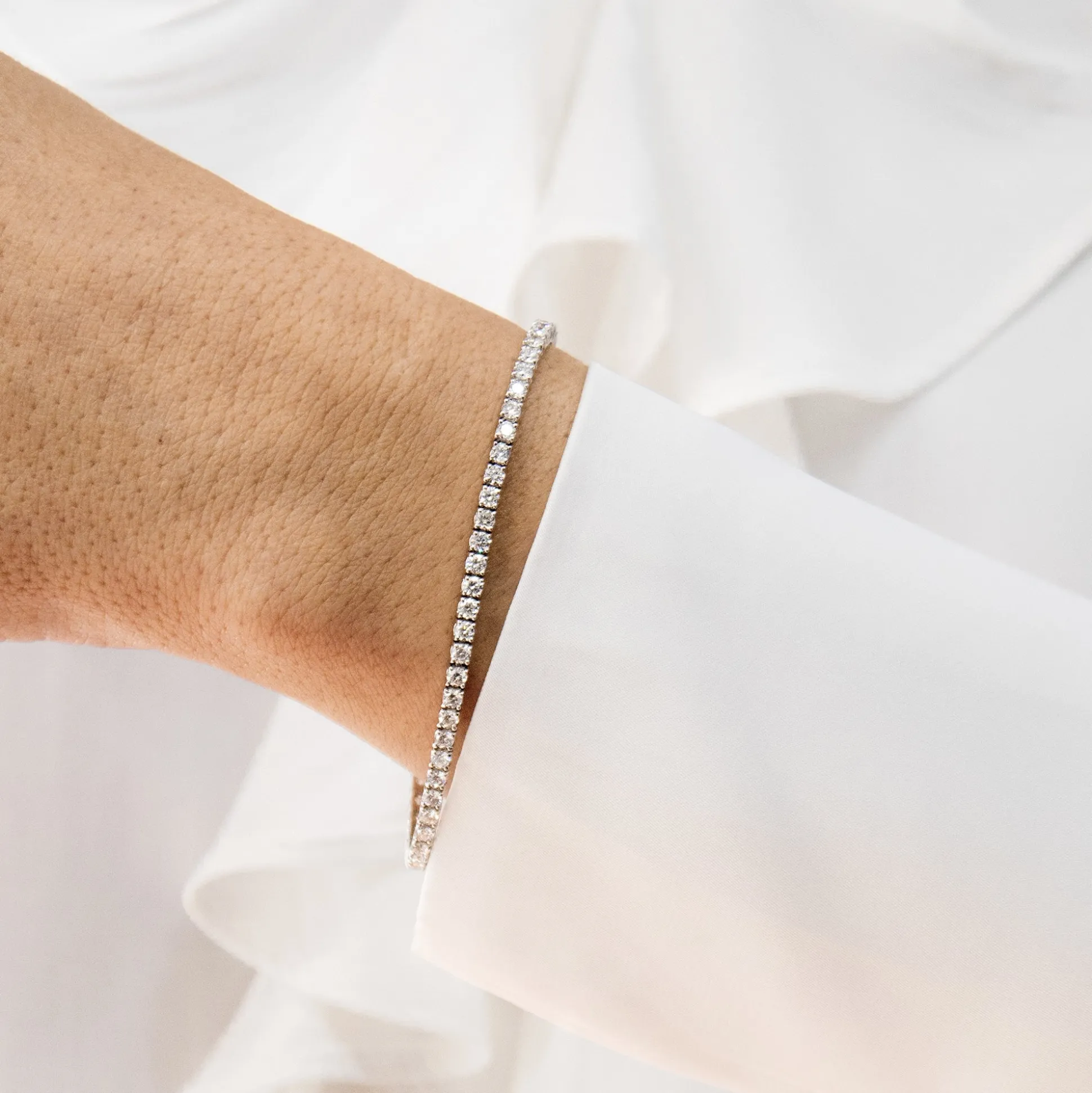 Riviere oro blanco LAB DIAMONDS
