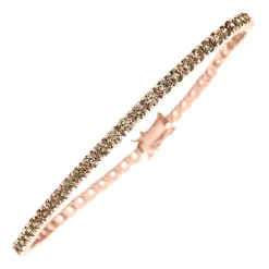 Riviere oro rosa Diamante Brown Personalizada